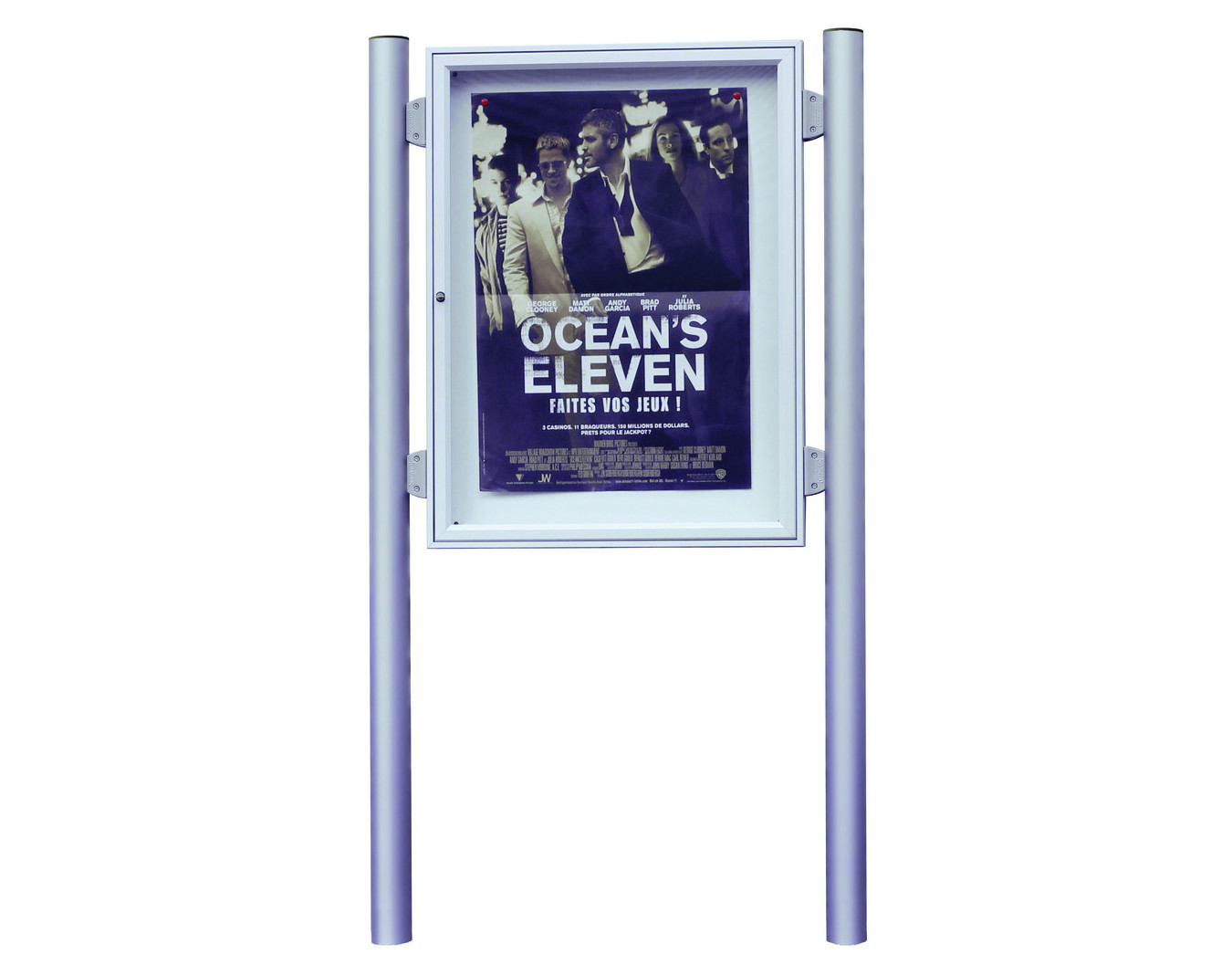 Kit poteaux Ø 76 mm pour vitrine