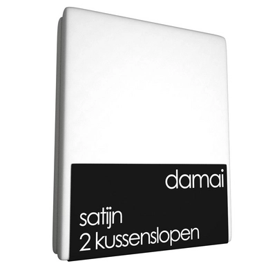 2 Taies d'oreiller Damai White (Satin)