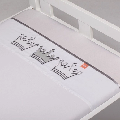 Drap Lit Bébé Briljant Cody Gris (Coton)