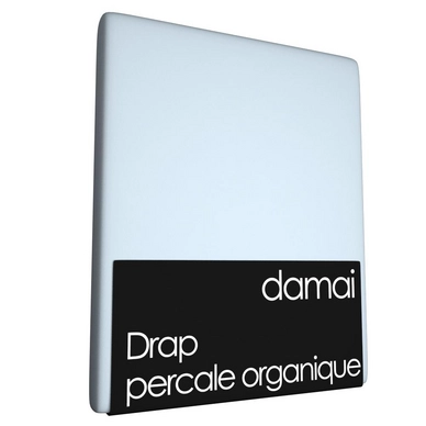 Drap Damai Bleu Rêve (Percale Organique)