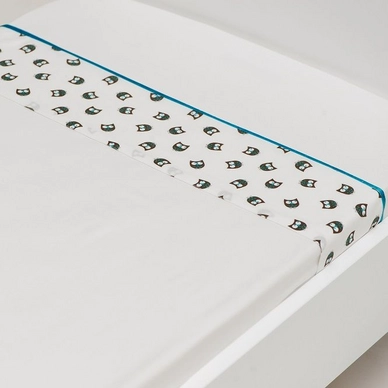 Drap Berceau Briljant Frederick Bleu (Coton)