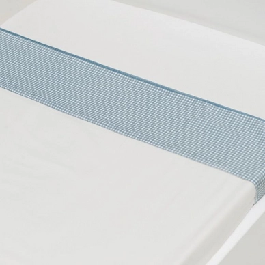 Drap Berceau Briljant Gabriel Checks Bleu (Coton)