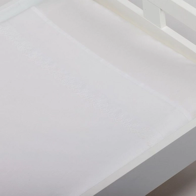 Drap Berceau Briljant Pretty Blanc (Coton)