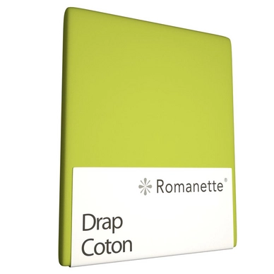 Drap Romanette Vert Pomme (Coton)
