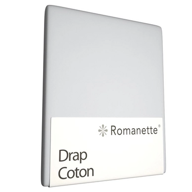 Drap Romanette Gris Clair (Coton)