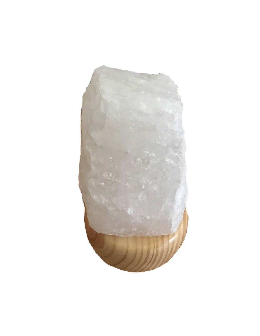 Lampe minérale en cristal de roche brut - Purifiez et équilibrez votre espace avec cette lampe énergétique