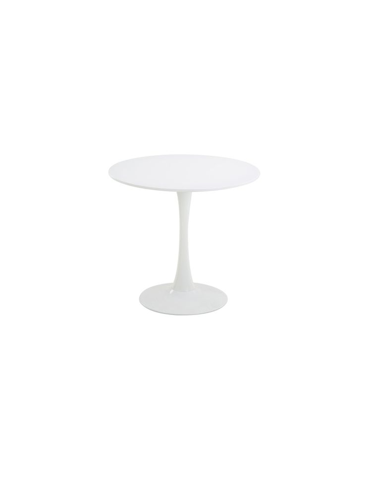 Léa 9660|Table Ronde Blanche Haute Ø 80 cm H: 74cm| Sitek