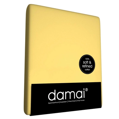 Drap-housse Damai Citron Jaune Coton
