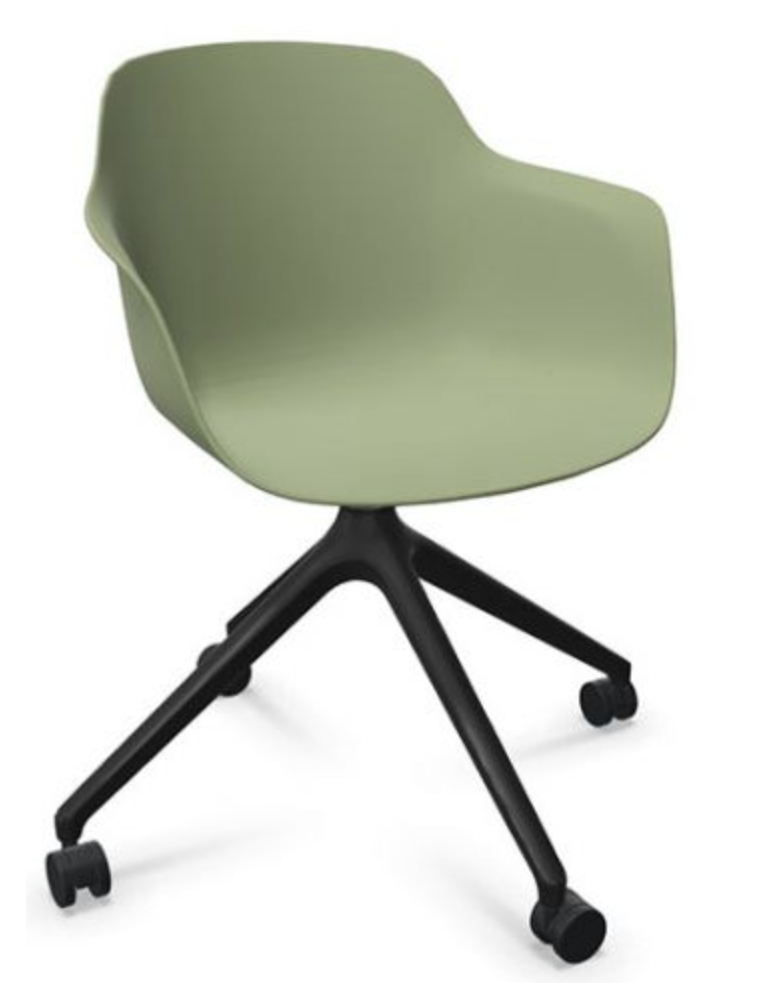 Loria|Fauteuil réunion giratoire sur roulettes| Sokoa