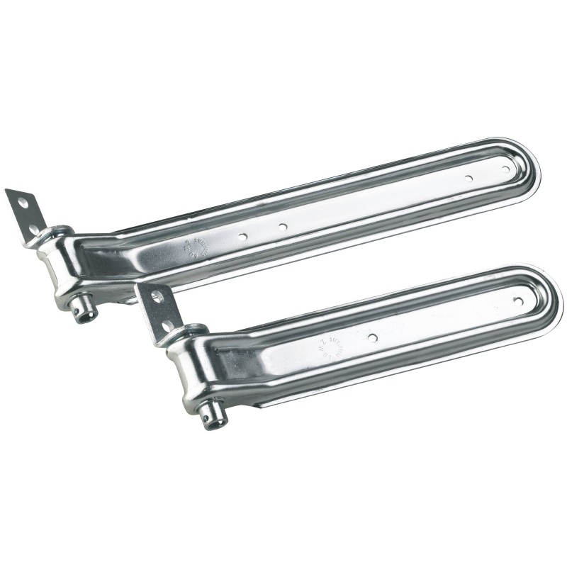 Lot de 2 Charnières complète 178 x 163 mm pour remorque