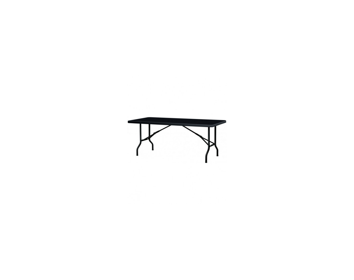 Lot de 8 tables polyéthylène noires