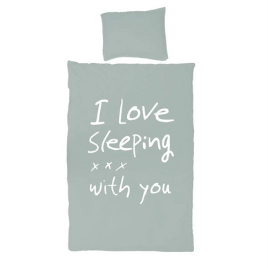 Parure de Lit VT Wonen I Love Sleeping Céladon Coton