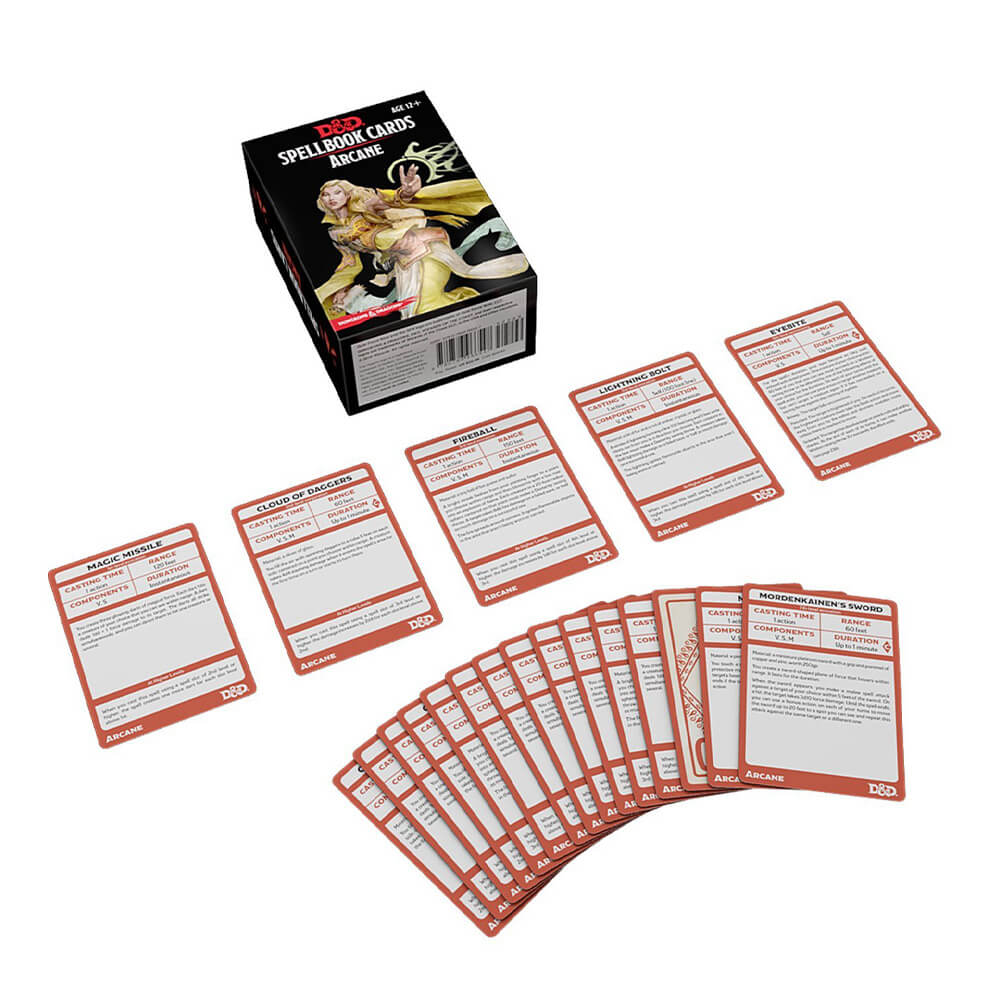 D&D Spellbook Cards Arcan Deck Revised 2017 Ed. (253 cartes)