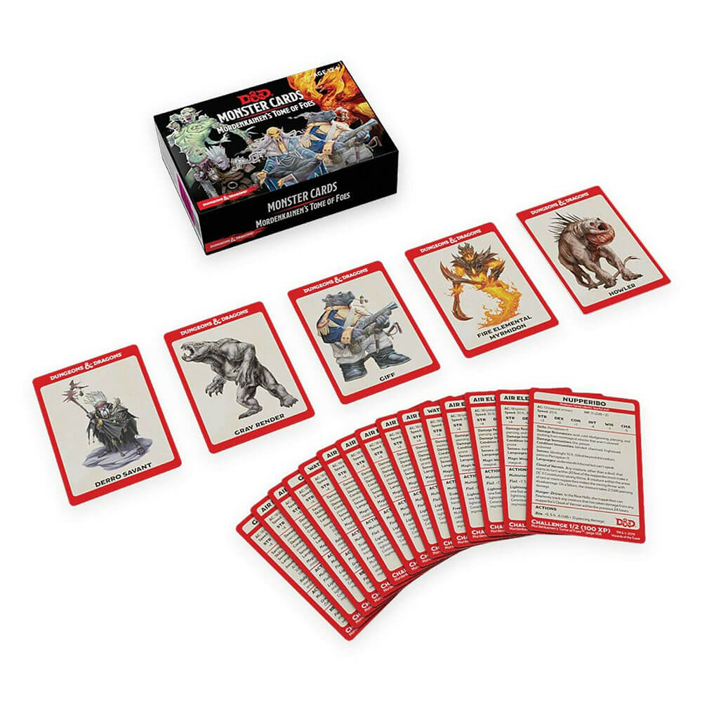 D&D RPG Spellbook Cards Mordenkaineens Tome of Foes Deck