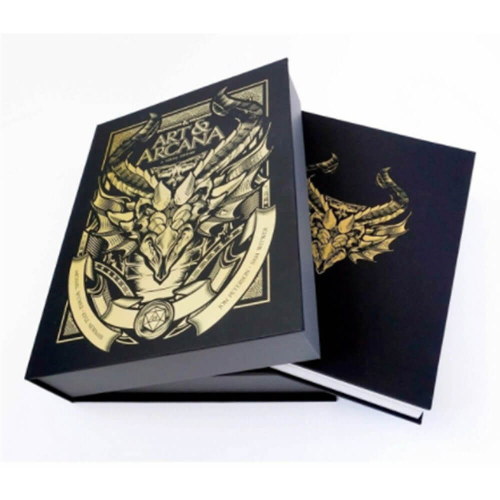 D&D Art and Arcana Special Ed. Livre en boîte et ensemble d'éphémères