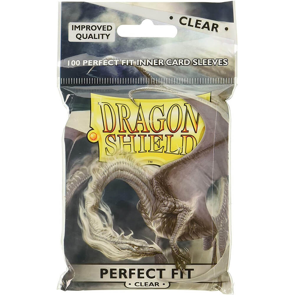 Dragon Shield Clear Sleeves Sleeves Perfect Fit Pack de 100