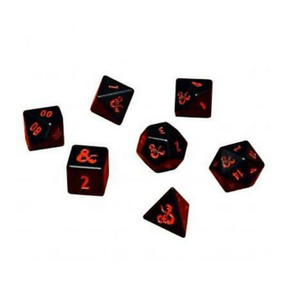 Dungeons & Dragons Tournal Metal RPG Dice Set de 7