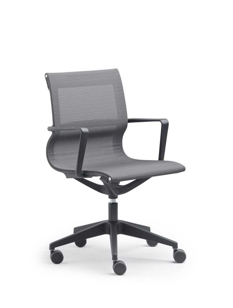 LUMA Fauteuil Visiteur Conférence en Résille avec Posture Dynamique | Sokoa