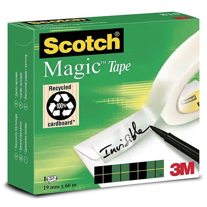 Ruban adhésif Magic 810 - 19 mm x 66 m SCOTCH