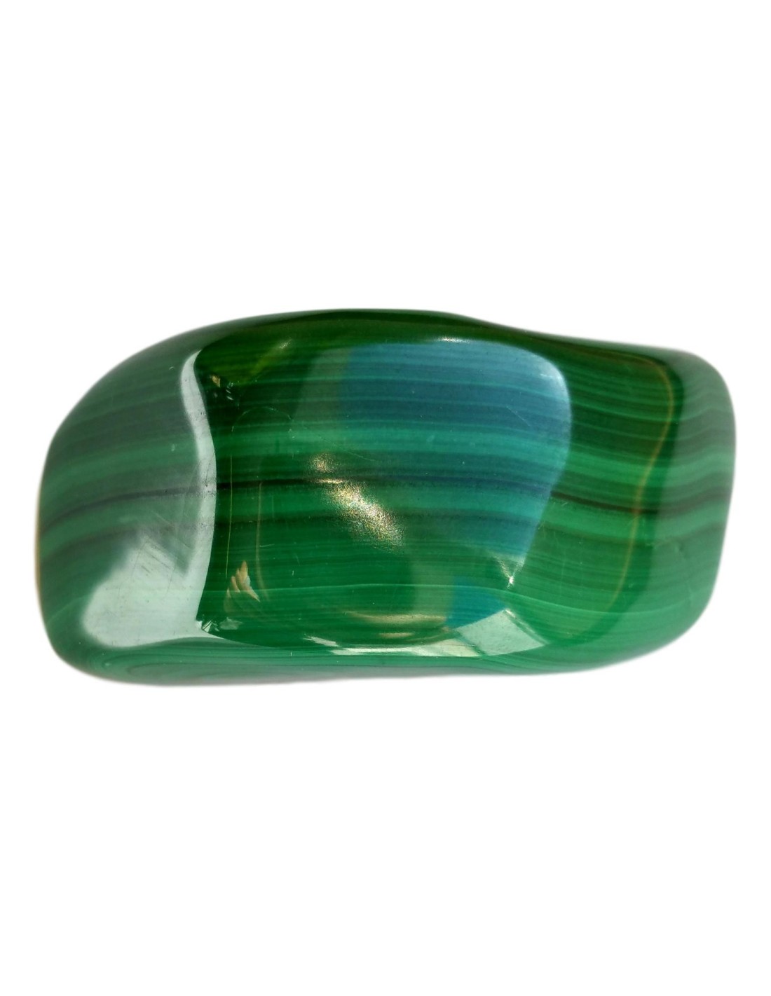 Malachite en Pierre roulée 3/4 cm - Pierre de protection et de guérison énergétique