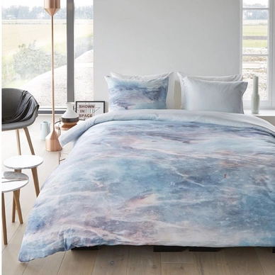 Parure de Lit Kardol Marmora Powder Gris Satin