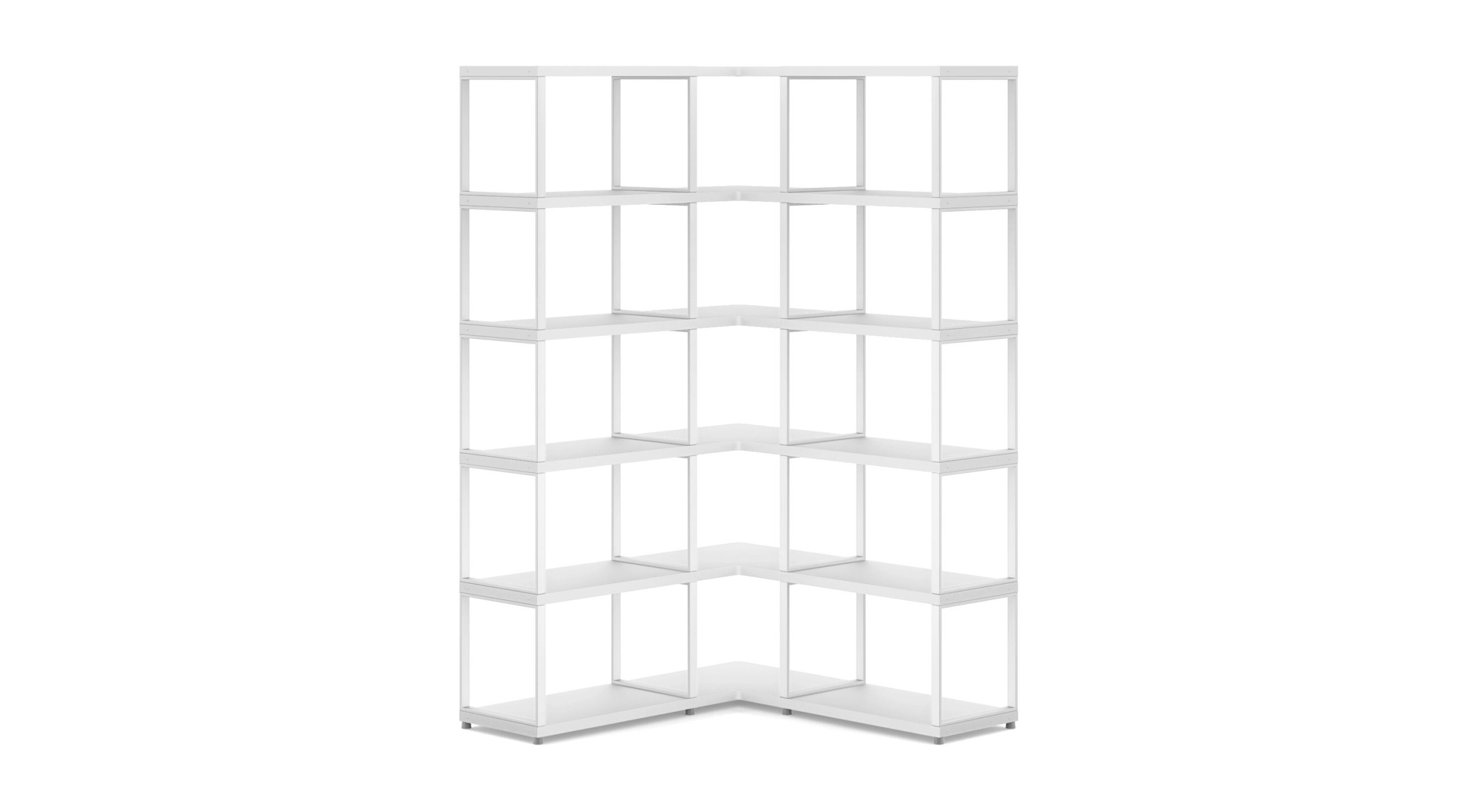 MAXX M-3x5 Étagère d'angle | 109/109x183x33 cm (LxHxP)