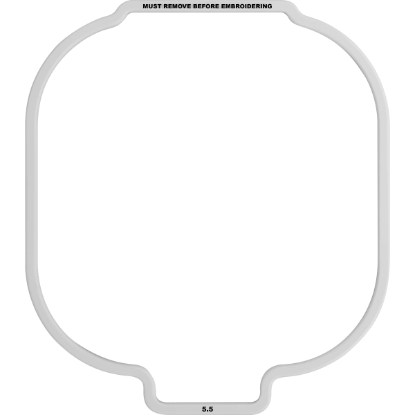 Gabarit cadre à broder PR Mighty Hoop - Backing Holder 5x5" (13x13cm)