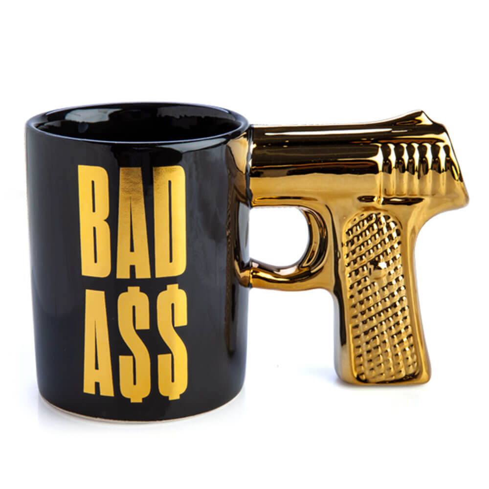 Tasse de poignée de pistolet de mauvais cul 3D