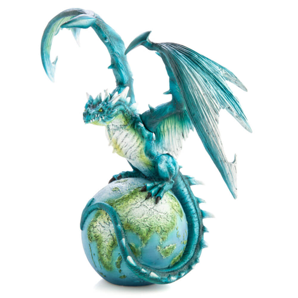 Figurine du dragon de la terre et du globe
