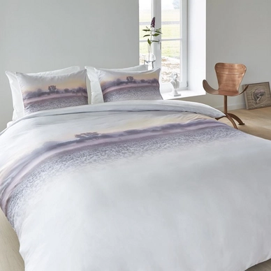 Parure de Lit Kardol Morning Light Powder Blanc Satin