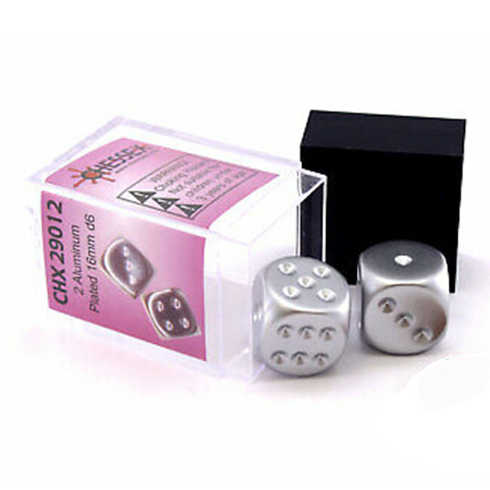 Paire de chessex en aluminium D6 (finition mate) Métallique 16 mm