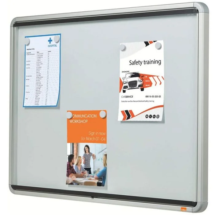 Vitrine pour l'Extérieur - Surface magnétique - 12 feuilles A4 NOBO
