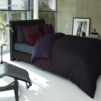 Parure de Lit Kardol Nocturnal Rhythm Rouge Foncé Coton