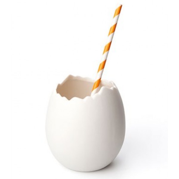 Verrine en porcelaine oeuf d'autruche 35 cl Ø 8 cm 100%Chef (x 2)