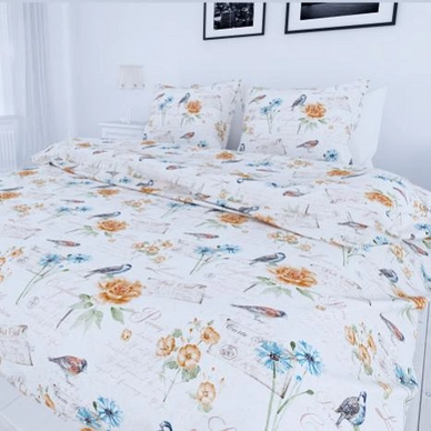 Parure de Lit Satin D'or Nostalgie Ocre Satin