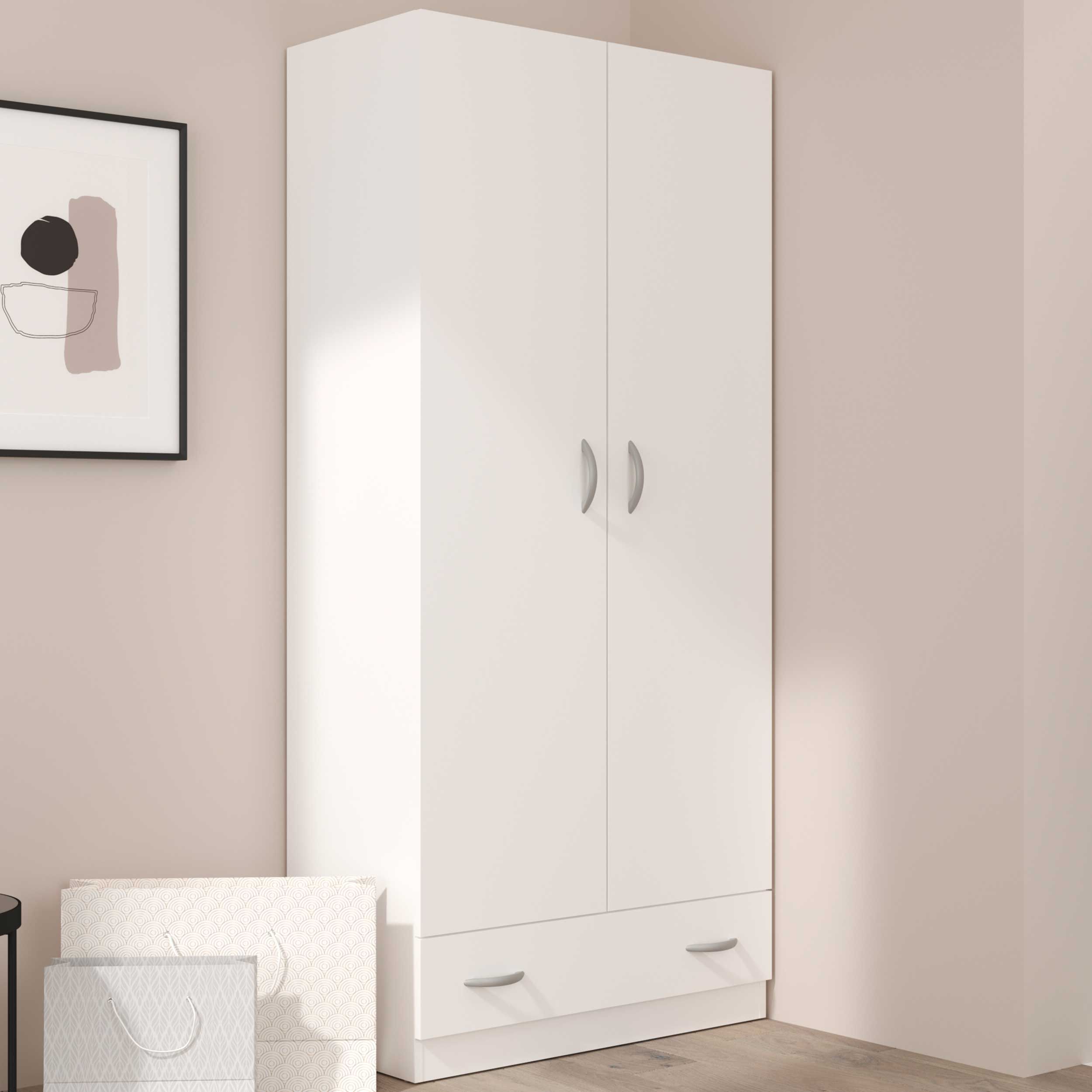 Armoire de rangement Odell - blanc