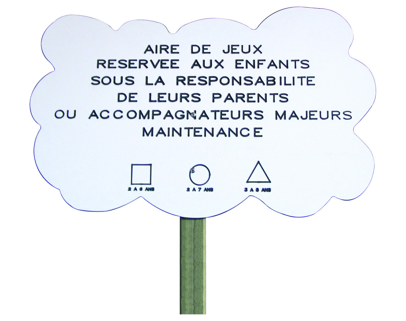 Panneau aire de jeux Nuage