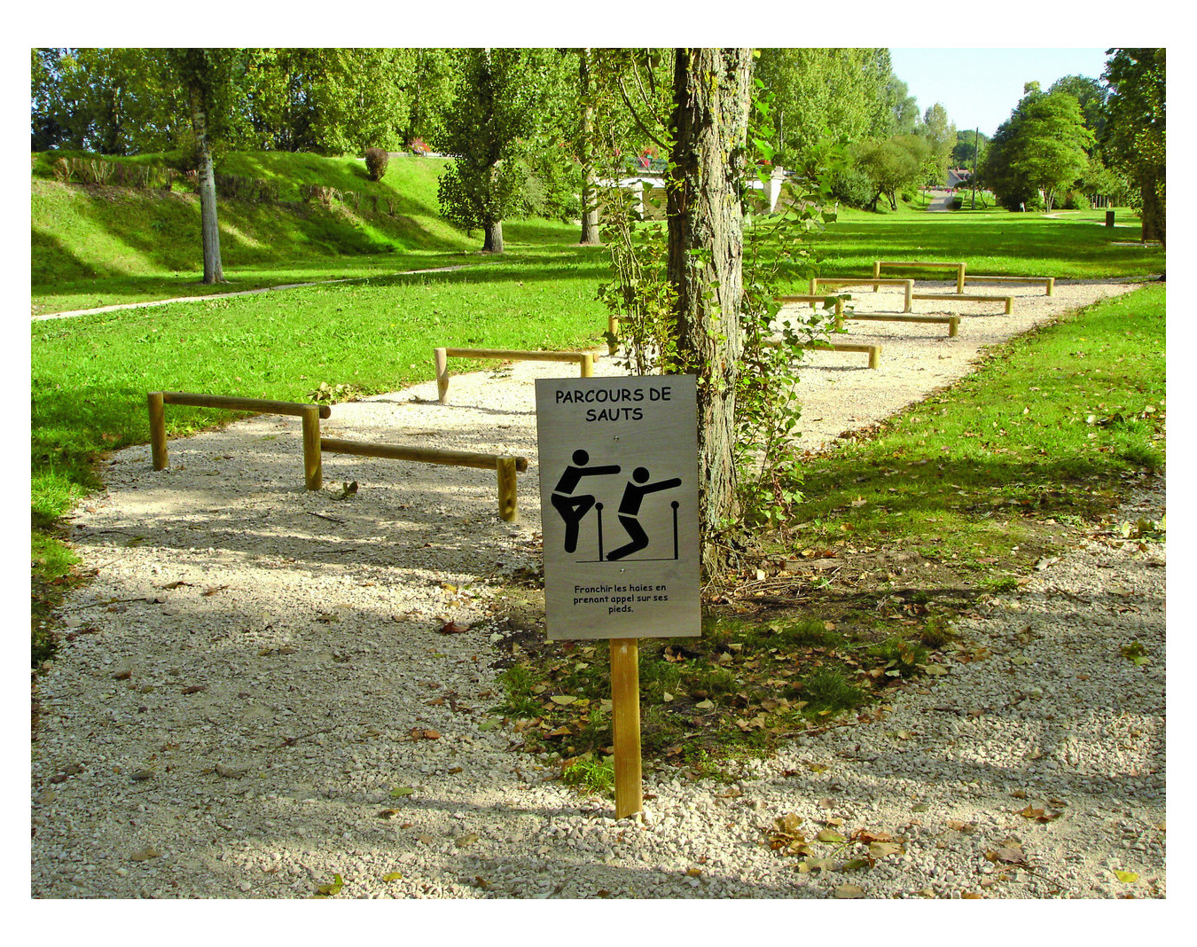Panneau consignes - Parcours sportif