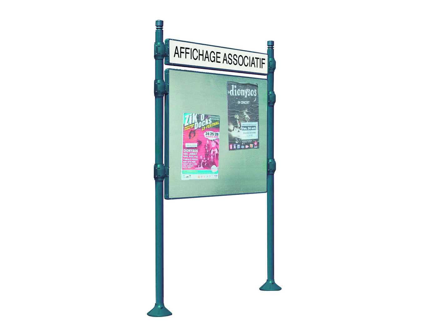 Panneau d'affichage sans bandeau titre