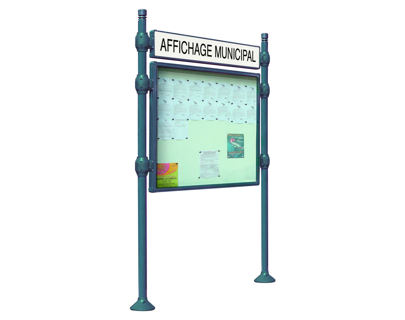 Panneau d'information avec bandeau titre