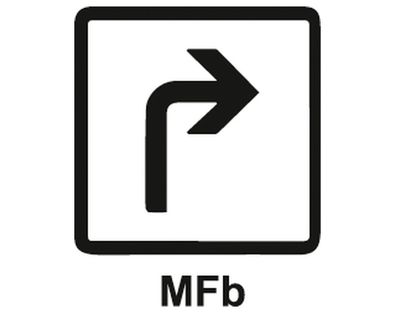 Panonceau MFb - Direction à suivre
