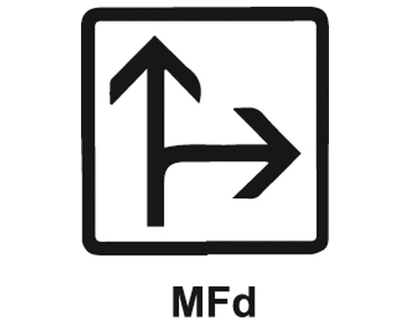 Panonceau MFd - Direction à suivre