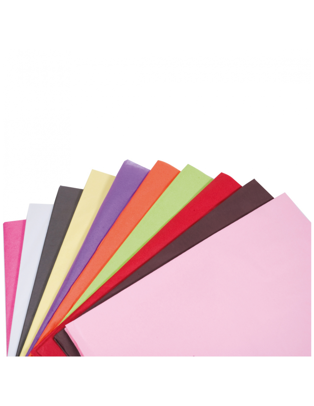 Papier de soie assortiment 10 coloris