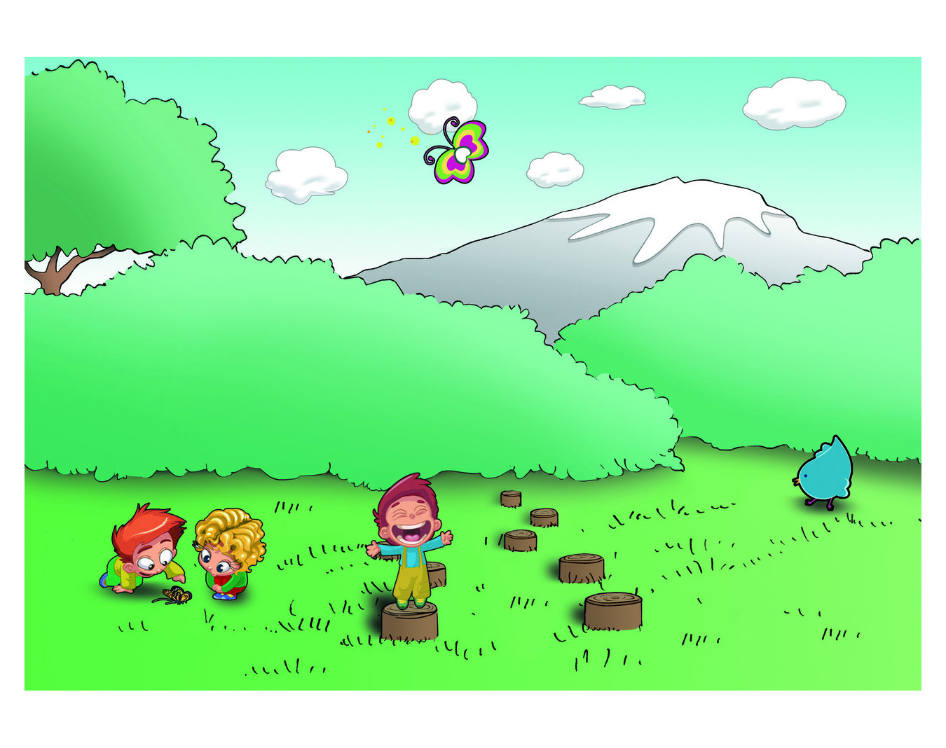 Pas de géant - parcours enfants