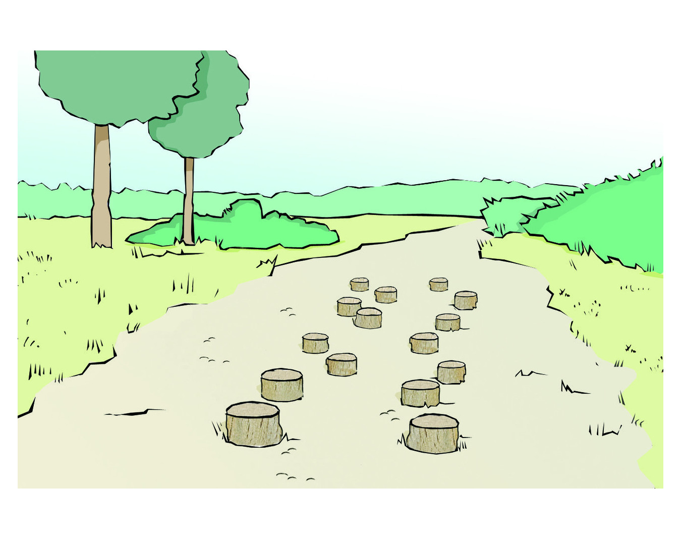 Pas de géant - Parcours sportif