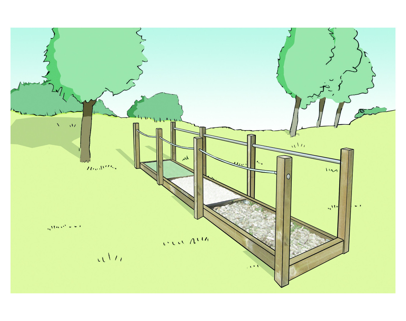 Passage de galets - Parcours santé PMR