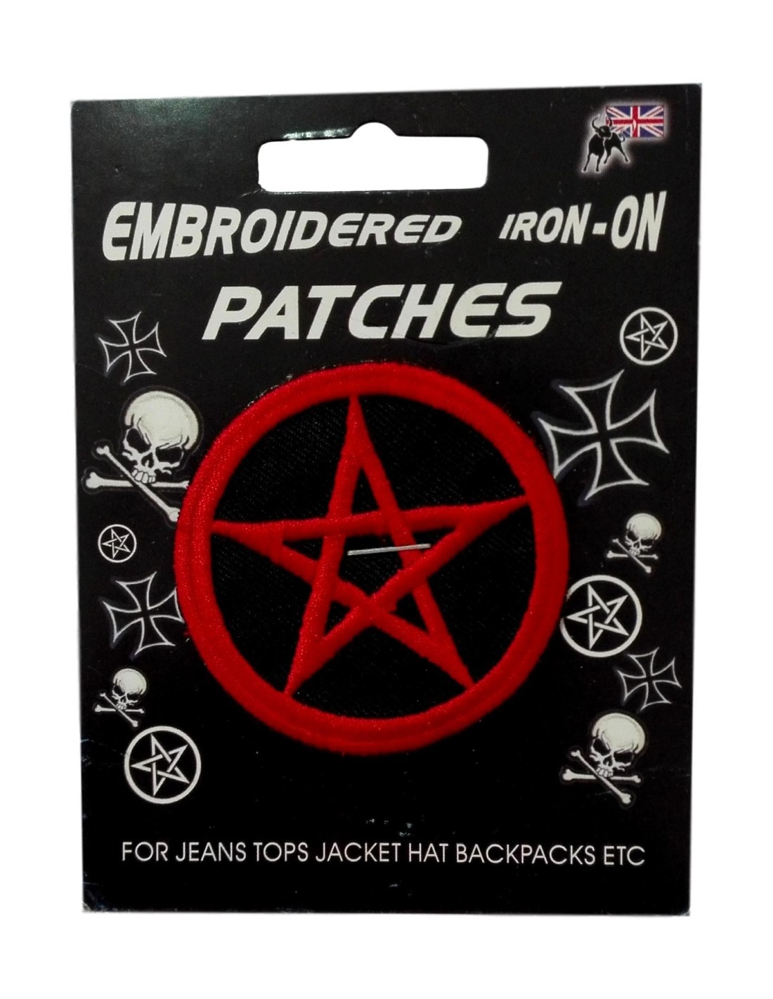 Patch brodé à repasser Pentacle - Ajoutez une touche mystique à vos vêtements