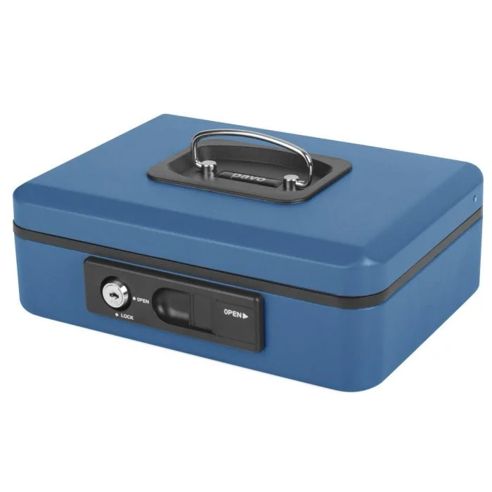 Caissette à Monnaie - Bleu - 250 x 180 x 90 mm PAVO Deluxe