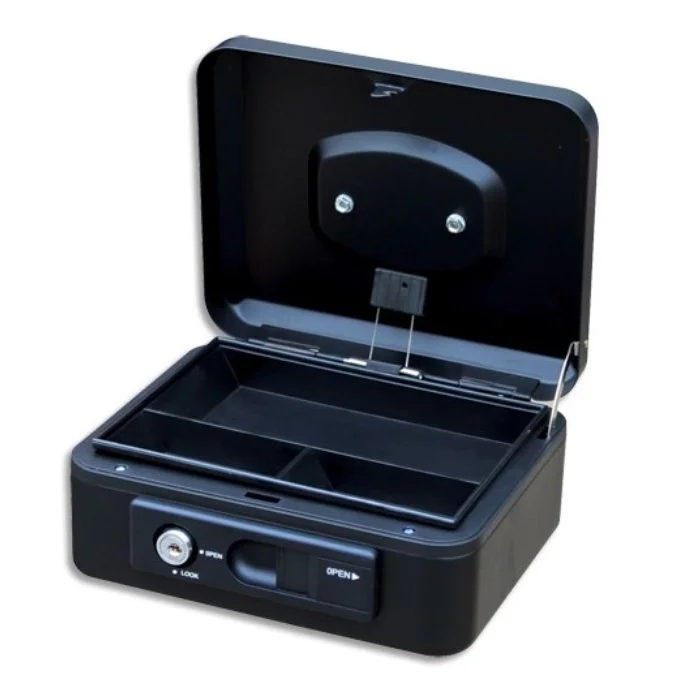 Caissette à Monnaie - Noir - 200 x 160 x 90 mm PAVO Deluxe
