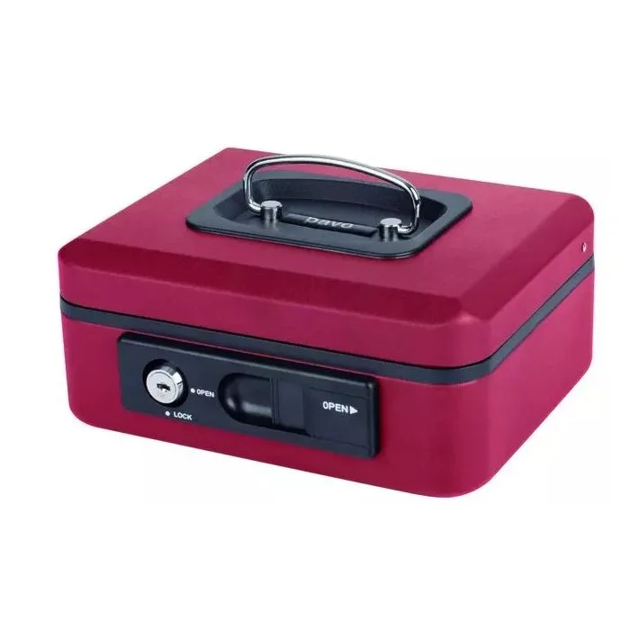 Caissette à Monnaie Rouge - 200 x 160 x 90 mm PAVO Deluxe